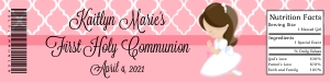 Communion Water Wrapper Girl design preview