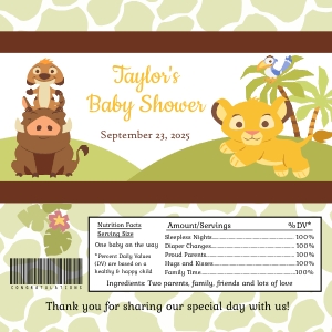 Lion King Candy Wrapper design preview