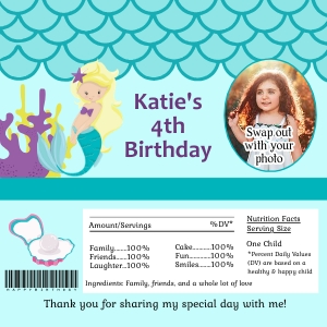 Mermaid Candy Wrapper design preview