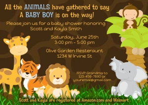 Safari Shower Invitation: Safari Shower Invitation