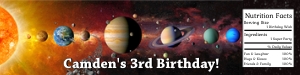 Outer Space Water Wrapper design preview