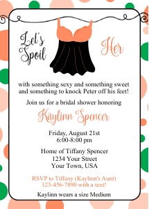 Lingerie Bridal Shower Invitation: Lingerie Bridal Shower Invitation