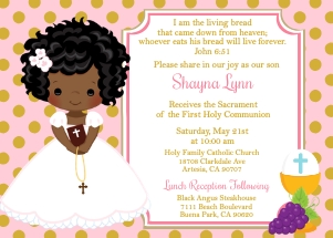 Communion Invitation Girl design preview