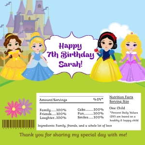 Princess Candy Wrapper2 design preview