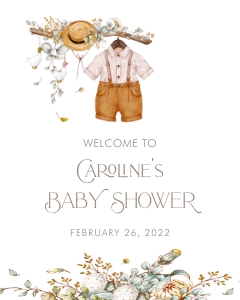 Vintage Baby Shower Welcome Sign- Baby Boy- 8 x 10: Storybook Baby Shower Welcome Sign- Baby Boy