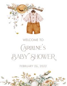 Vintage Baby Shower Welcome Sign- Baby Boy- 11 x 14: Storybook Baby Shower Welcome Sign- Baby Boy