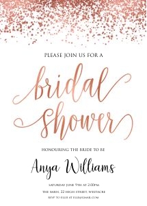 RGC - Bridal Shower Invite 5x7 design preview