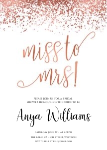 RGC - Miss to Mrs Invite 5x7 design preview