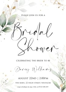 GL4 - Bridal Shower Invite design preview