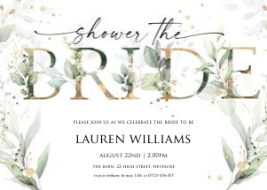 GL4 - Shower The Bride Invite design preview