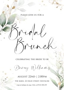 GF4 - Bridal Brunch Invite design preview