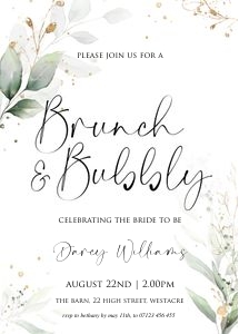 GL4 - Brunch & Bubble Invite design preview