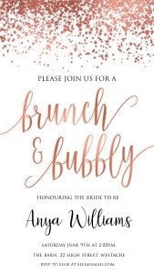 RGC - Brunch & Bubbly Mobile design preview