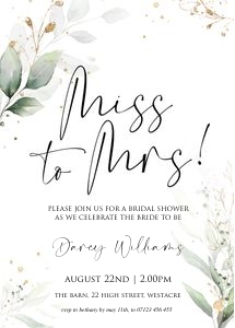 GL4 - Miss to Mrs Invite design preview