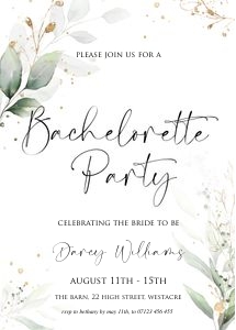 GL4 - Bachelorette Party Invite design preview