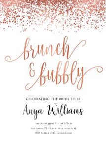 RGC - Brunch & Bubbly Invite 5x7 design preview