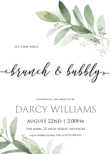 GLG - Bruch & Bubbly Invite design preview