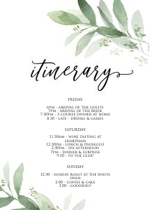 GLG - Itinerary design preview