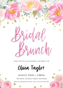BG1 - Bridal Brunch: BG1 - Bridal Brunch Invite