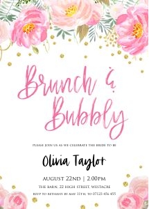 BG1 - Brunch & Bubbly: BG1 - Brunch & Bubbly Invite