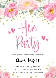 BG1 - Hen Party Invite: BG1 - Hen Party Invite