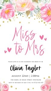 BG1 - Miss to Mrs Mobile Invite: BG1 - Miss to Mrs Mobile