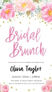 BG1 - Bridal Brunch Mobile Invite: BG1 - Bridal Brunch Mobile