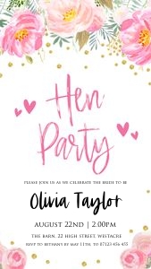 BG1 - Hen Party Mobile Invite: BG1 - Hen Party Mobile