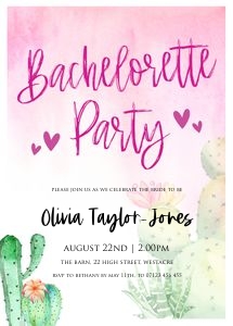 CF1 - Bachelorette Party Invite design preview