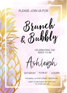 GPG - Brunch & Bubbly Invite design preview