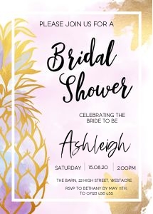 GPG - Bridal Shower Invite design preview