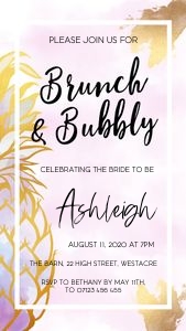 GPG - Brunch & Bubbly Mobile design preview
