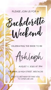 GPG - Bachelorette Weekend Mobile design preview