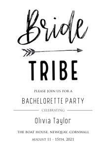 BT1 - Bachelorette Invite Black design preview