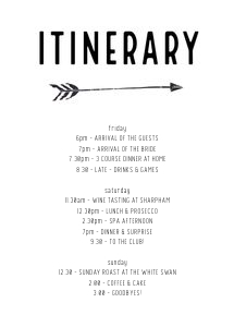 BT1 - Itinerary Black design preview