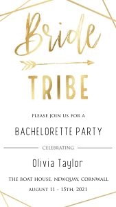 BT1 - Bachelorette Party Mobile Gold design preview
