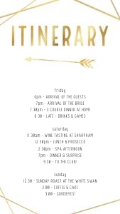 bt1 - Itinerary Mobile Gold design preview