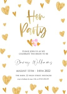 GH1 - Hen Party: GH1 - Hen Party Invite