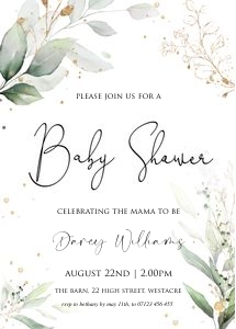 GL3 - Baby Shower Invite design preview