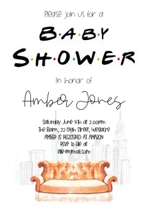 FR1 - Baby Shower Invite design preview