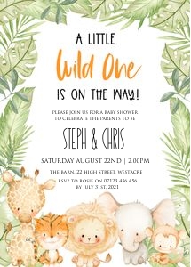 SA - Wild One Invite design preview