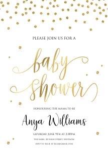 GG01 - Baby Shower Invite: GG01 - Baby Shower Invite