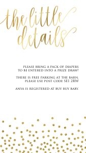 GG01 - The Little Details Mobile: GG01- Baby Shower Mobile