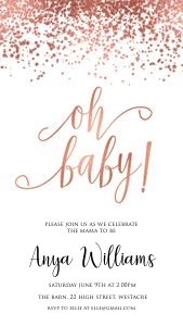 RG1 - Oh Baby Invite design preview