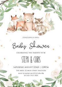 WA1 - Baby Shower Invite design preview