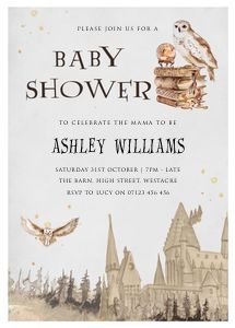 W1 - Baby Shower 5X7 design preview