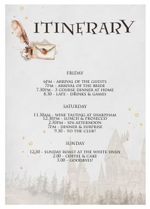 W2 - Itinerary 5X7 design preview