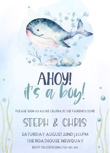 WH2 - Ahoy Its A Boy 5X7 design preview