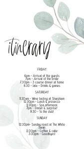 EV1 - Itinerary Mobile design preview