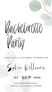 EV1 - Bachelorette Party Invite Mobile design preview